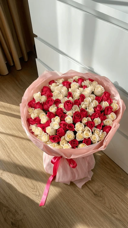 Королевский микс · 101 роза Эквадор