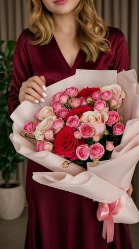 Ягодный микс · 13 роз