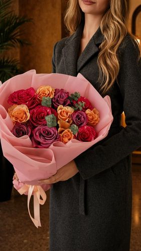 Пряный микс · 13 роз
